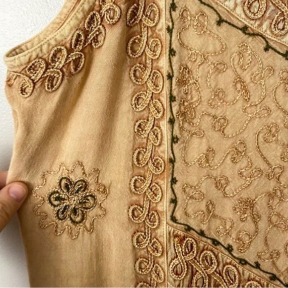 MAGIC embroidered rayon tie back sun dress - Picture 4 of 4